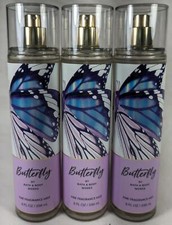 Bath Body Works BUTTERFLY Fine Fragrance Mist 8 oz Lot of 3