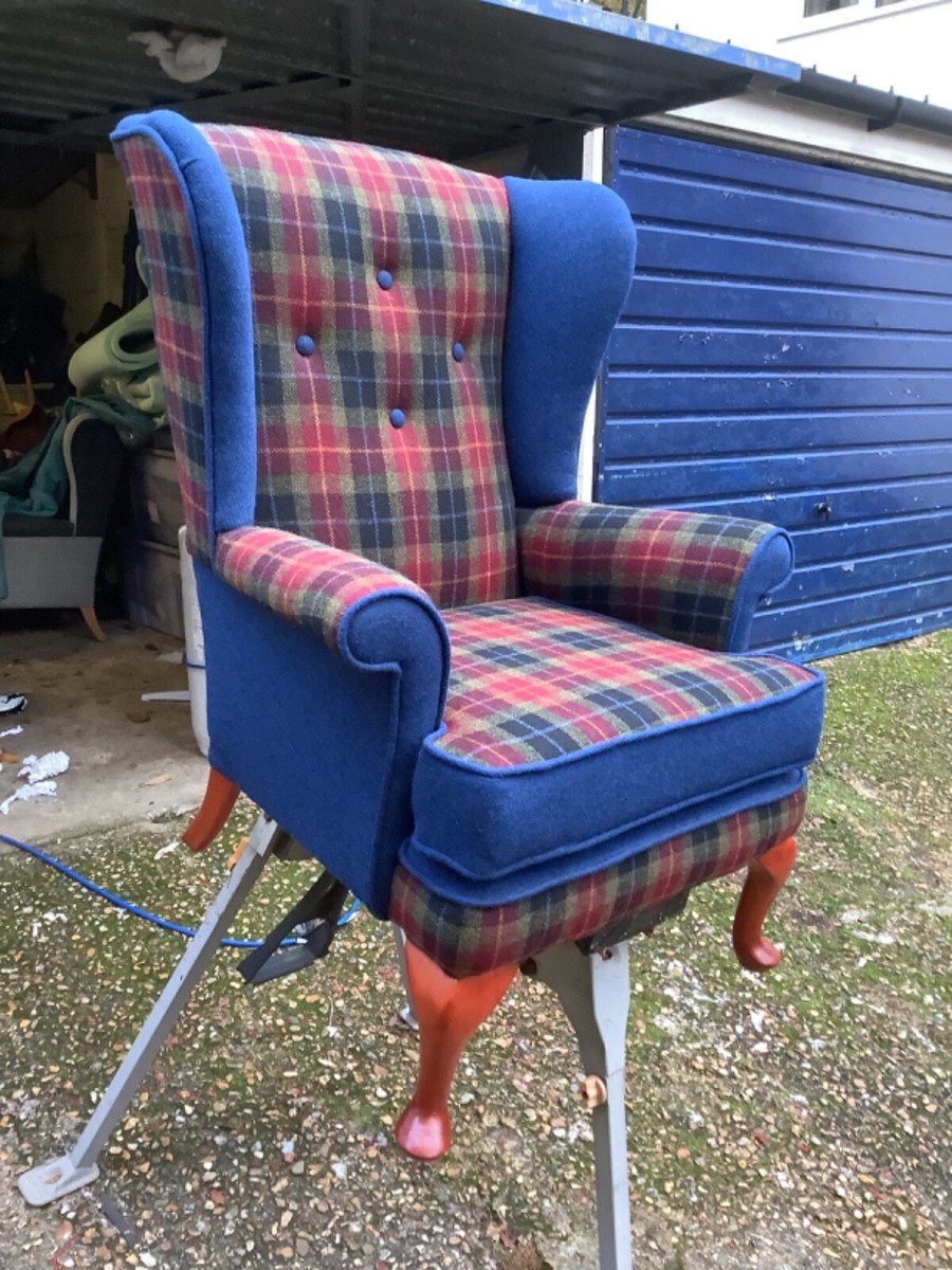 Parker Knoll (PK720) Vintage Wing Back Chair in Premium Harris