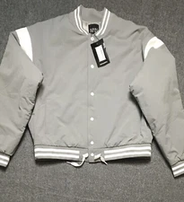 Boohoo Man Mens Jacket Large Gray NWT