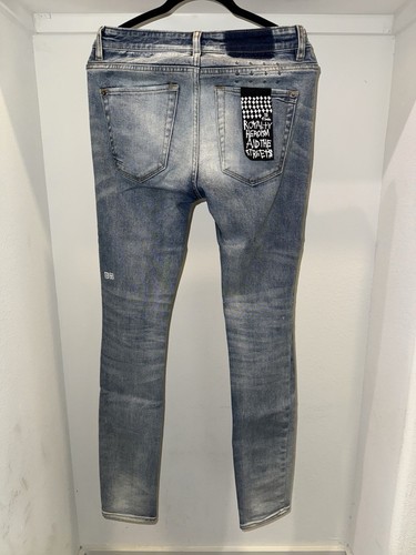 Ksubi Van Winkle Trashed Dreams Skinny Jeans Gr. 29 helle Waschung distressed neu - Bild 4 von 5