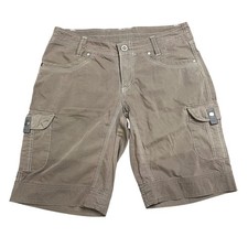Kuhl Splash 11" Cargo Shorts Women's 6 Hiking Outdoor Stretch Utility Brown 6084
