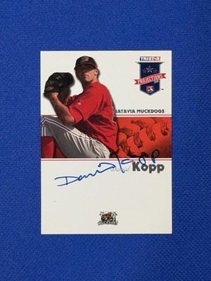 2008 TRISTAR PROjections Autograph #38 DAVID KOPP Signed Auto ROOKIE RC Y 