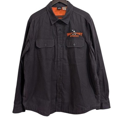 Retired Disney 100 Walt Disney Studios Quilted  Jacket - 3xl Charcoal/Orange