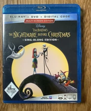 The Nightmare Before Christmas Disney Two disc Blu-Ray & DVD Sing-Along Edition