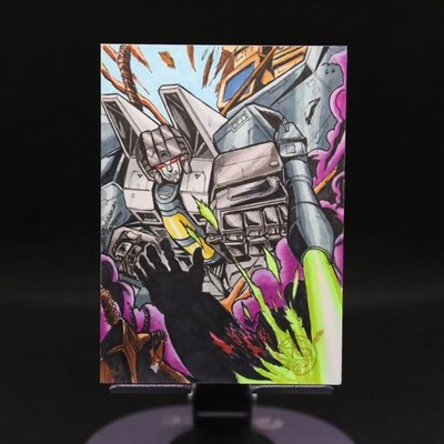 Thundercracker Transformers G1 1/1 Hand Drawn Sketch Card By XiaoRen