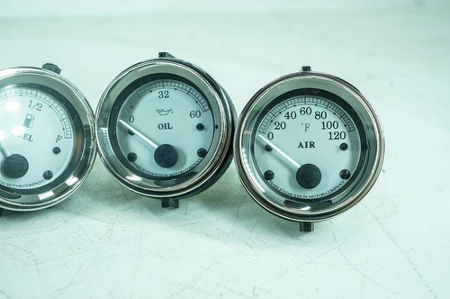 08 Harley Street Glide Touring Tacho Speedo Fuel Volt Oil Air Gauges 23K 1389 - Picture 3 of 16