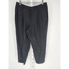 Elie Tahari For Nordstrom Womens Sz 8 Straight Leg Pleated Black Dress Pants