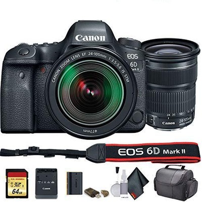 Canon EOS 6D Mark II DSLR Camera with 24-105mm f/3.5-5.6 Lens  (1897C021) -