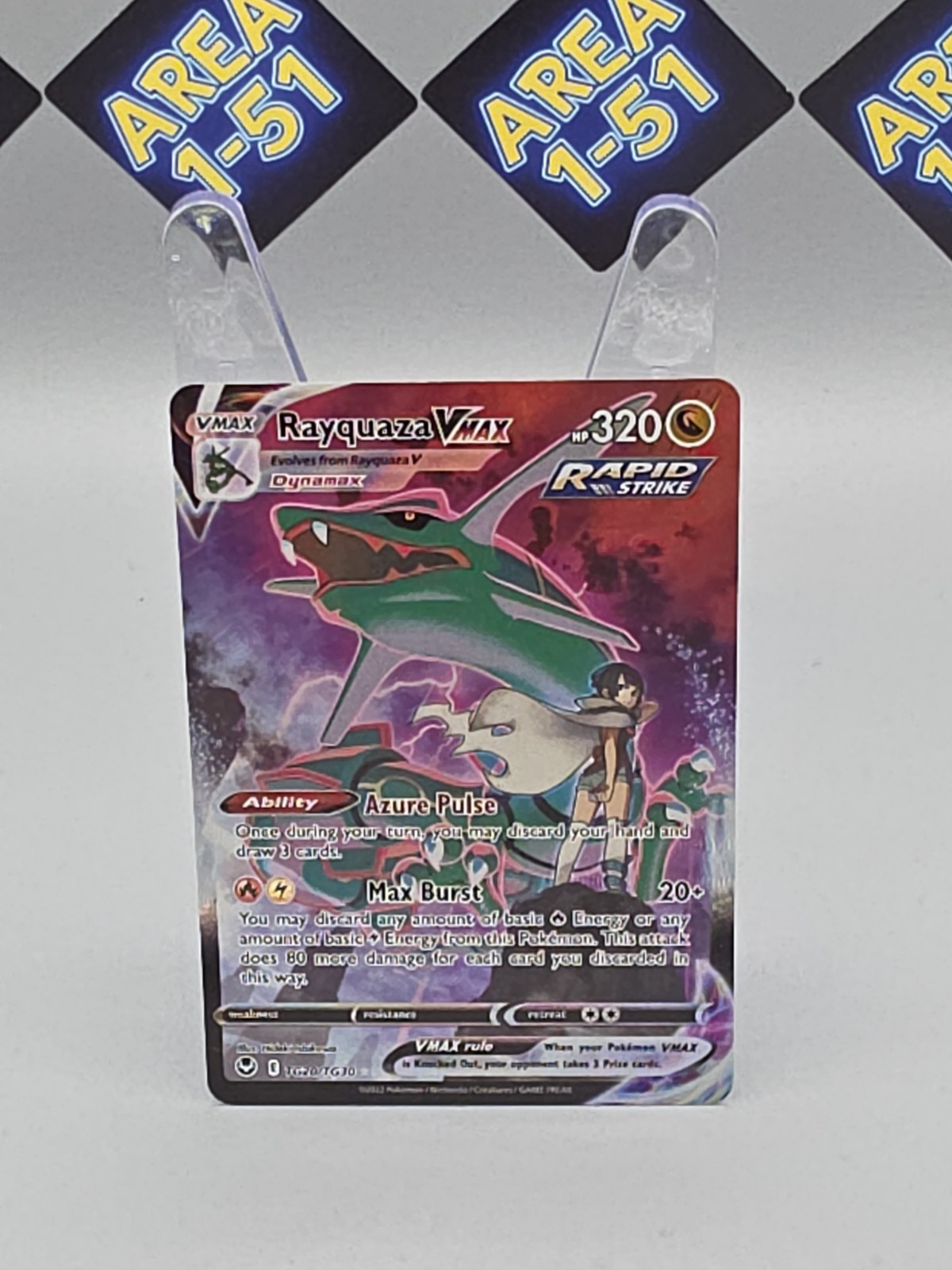 Pokémon TCG Rayquaza VMAX Evolving Skies TG20/TG30