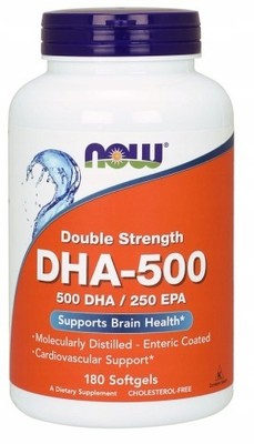NOW Foods DHA-500 / EPA-250 / 180 Kapseln / OMEGA-3