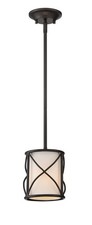 Designer's Fountain Avara One Light Mini Pendant Oil Rubbed Bronze 88630-ORB