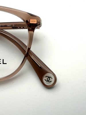 Chanel CH3432 1709 47mm Transparent Brown Pantos Eyeglasses Frame