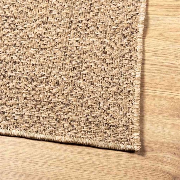 Teppich Zizur Beige 120X120 Cm Jute-Optik Indoor Und Outdoor-image