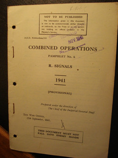 British Army Royal Signals Combined Operations Tactics Military History 1941