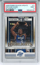 DWYANE WADE PLATINUM 1/1!! 2009 PANINI SEASON UPDATE #11 ALL-STAR GAME MVP PSA 9