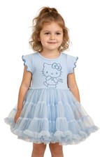 Hello Kitty Tutu Dress Size 2T Blue Ruffles F...