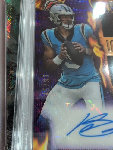 🔥2023 Composite -Bryce Young RC - Dual Patch Auto! Purple Surge 45/99! PSA 8/10 - Picture 2 of 3