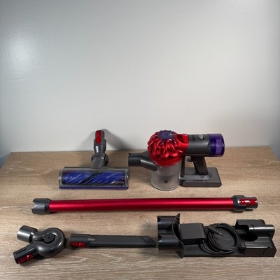 Dyson SV25 V8 Red Stick Vacuum Cleaner Bundle -NO BATTERY INCLUDED