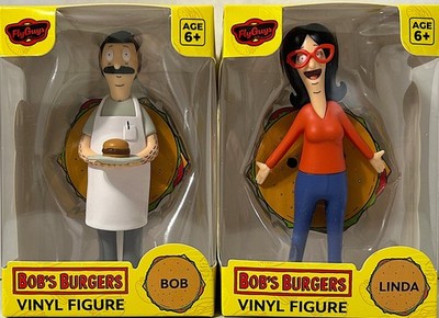 Bob's Burgers The Belcher's BOB & LINDA 4'' Vinyl Figure Culturefly Set of 2 NIB