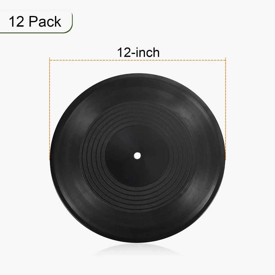 12PCs Blank Vinyl Record Decor 12" CD Fake Vinyl Records for Wall Aesthetic - Image 2 of 4