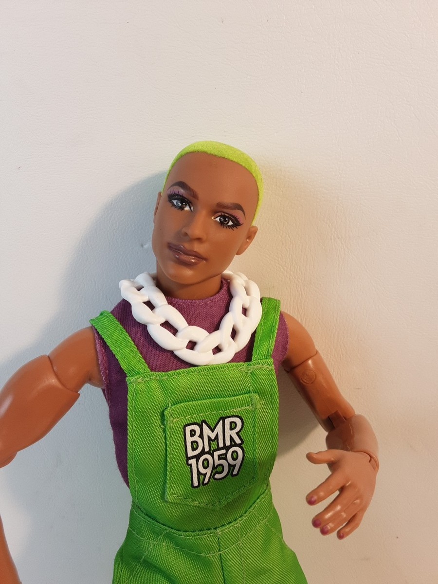 Barbie made to move ken BMR1959 GHT96 green hair African AmerIcan
