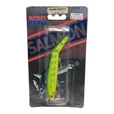 Rebel Lure Steelhead Salmon Series JOINTED Minnow Fishing Lure GREEN YELLOW NEW