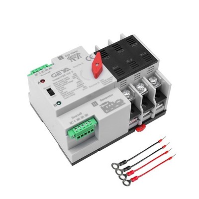 GEYA Mini ATS Automatic Transfer Switch Solar Dual Power Over Und Voltage Manual