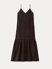 Everlane The Long Weekend Dress in Butterlite Women's Size 4 in Black NWT!