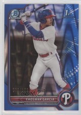 2022 Bowman Chrome Prospects Blue RayWave Refractor 79/150 Yhoswar Garcia nd3