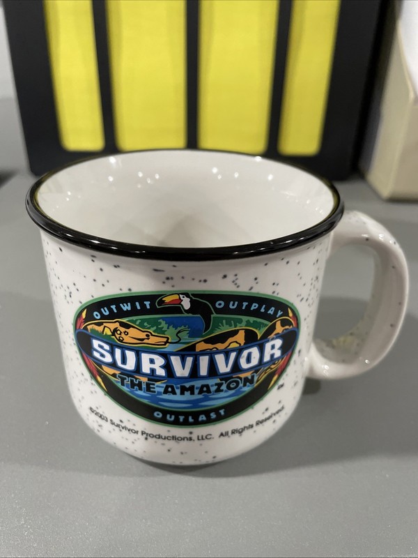 Survivor Coffee Mug Season 6 The Amazon Outwit Outlast Outplay 2003 CBS TV Show