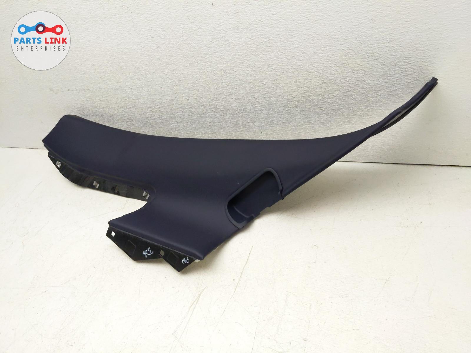 16-20 BENTLEY BENTAYGA REAR LEFT QUARTER C PILLAR TRIM MOLDING COVER PANEL BLUE