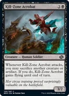 Kill-Zone Acrobat - BRO MTG - Light Play