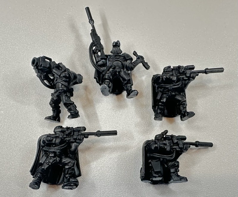 Warhammer 40k Space Marines Sniper Scout Miniatures ~SQUAD LOT OOP PLASTIC~