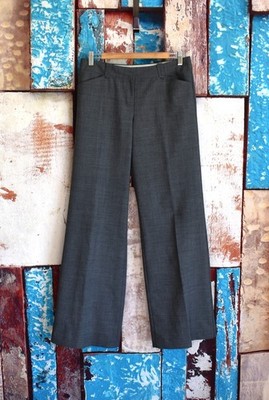 Women's Express Design Studio Editor Dress Pants Wide Leg Slacks SIZE 6 Gray