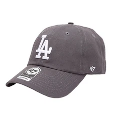 Los Angeles Dodgers '47 Clean-Up Hat Gray, Adjustable Baseball Cap MLB