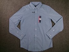 George Dress Shirt Mens S Classic Fit Wrinkle Resistant Stretch Button Down Blue