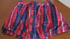 OSH KOSH Pink  Purple Stripe SKORT SKIRT Girls 5-6   cw 