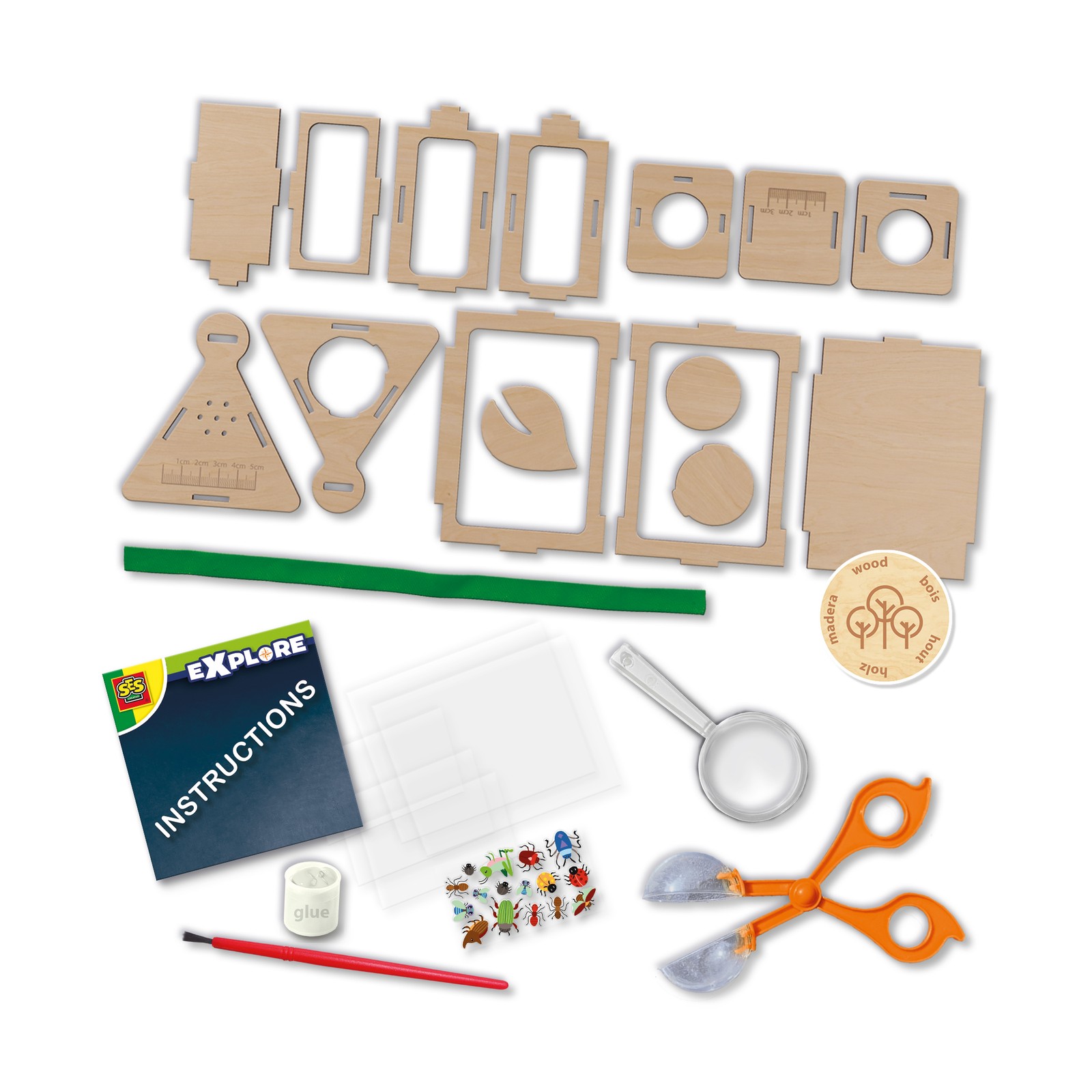 SES Creative Insect Observation Box Kids STEM Toy Nature Explorer Magnifier Kit