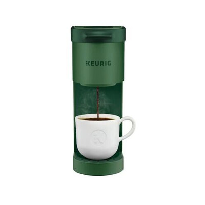 Keurig K Mini Single Serve Coffee Maker 6 to 12Oz Cup Sizes (Evergreen)