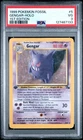 PSA 3 Gengar 5/62 Fossil 1st Edition Holo Rare Pokemon Card