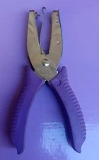 MCGILLS 53200 1/16-Inch Round Hand Punch with 2-Inch Reach, Purple, 0.75 H x ...