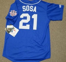 Vintage Sammy Sosa #21 Chicago Cubs Authentic On-Field Majestic Jersey (Large)