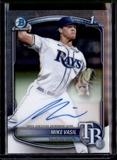 2025 Bowman #CPA-MV Mike Vasil Chrome Prospect Autographs