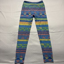 Lularoe Leggings One Size Geometric Triangle Print Multi Pastels Aztec Stretch
