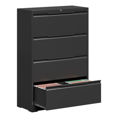 Metal Lateral Filing Cabinet 4 Drawer,Home Office Locking File Cabinet Organizer