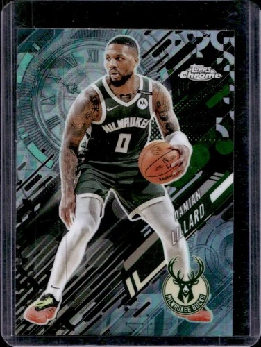 2025 Topps Chrome Damian Lillard Refractors Aqua (RAW)