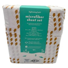 Pillowfort Lightning Bolt Microfiber Sheet Set Full Kids Bedding