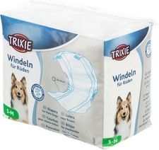 Trixie 23641 Windeln Hunde R&uuml;den Inkontinenz Reisen Gr&ouml;&szlig;e S-M 30-46 cm 12 St&uuml;ck