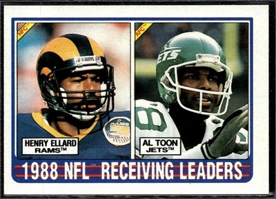 1989 Topps 1988 NFL Receiving Leaders (Henry Ellard / Al Toon) #218