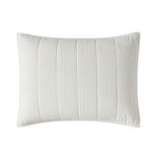 Corduroy Pillow Sham, Standard, White, 1 Pack